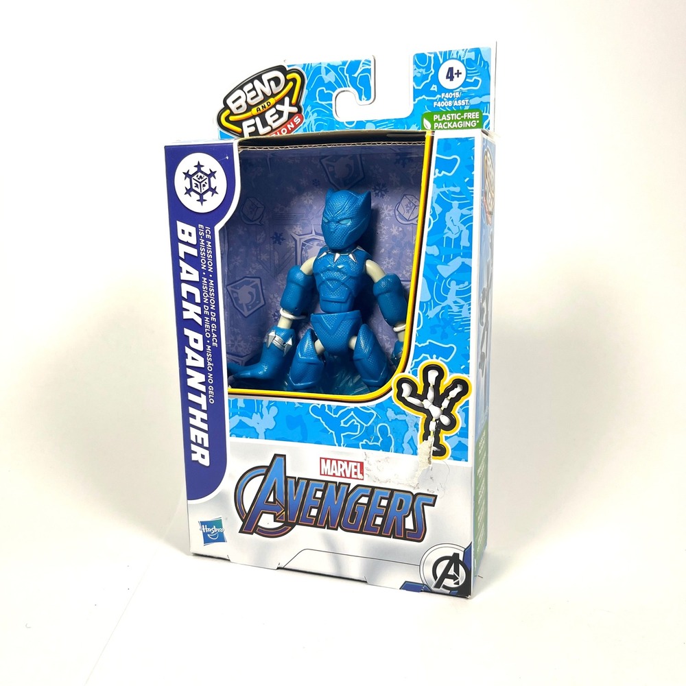 Marvel Avengers Bend and Flex Missions Black Panther Ice Mission Hasbro NIB